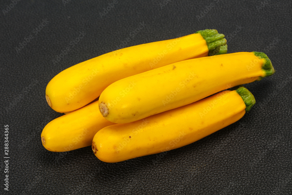 Ripe tasty Yellow young zucchini