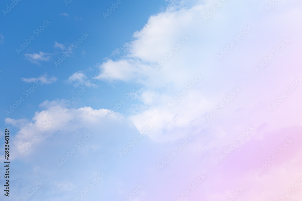 cloud background with a pastel colour