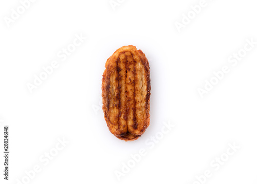 Bread toast on isolated white background