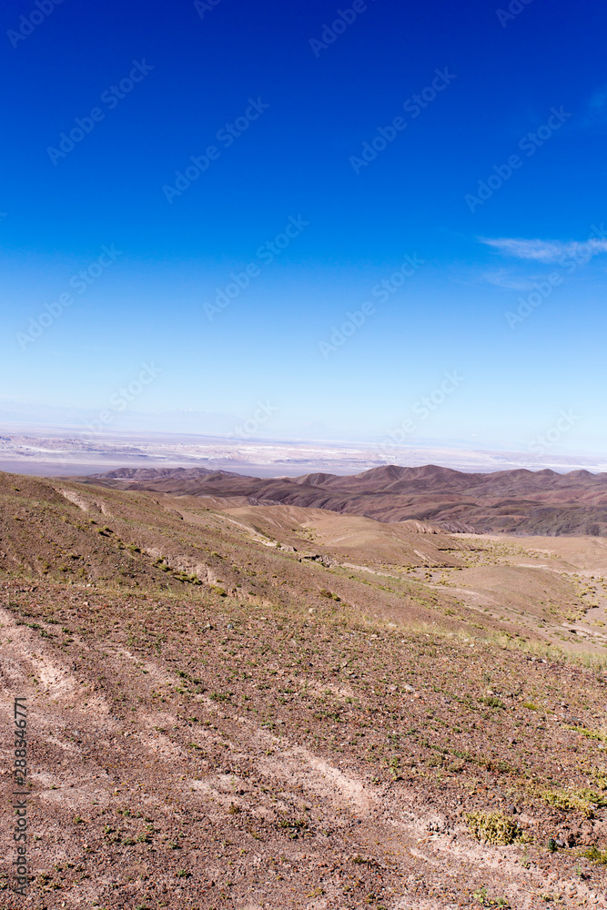 A desert view from Panamericana, route 5