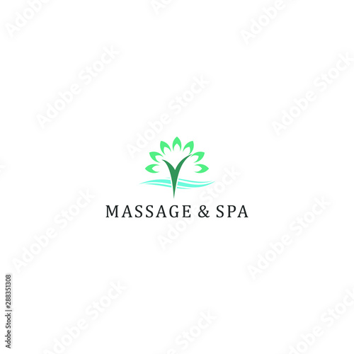 Massage spa yoga logo treatment - medical alternative traditional