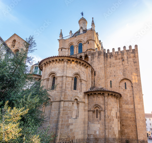 View of  Old Cathedral of Sé Velha in Old Town of Coimbra © Alfredo