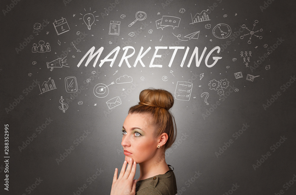Pretty girl with business task schedule concept Pretty girl with business task schedule concept