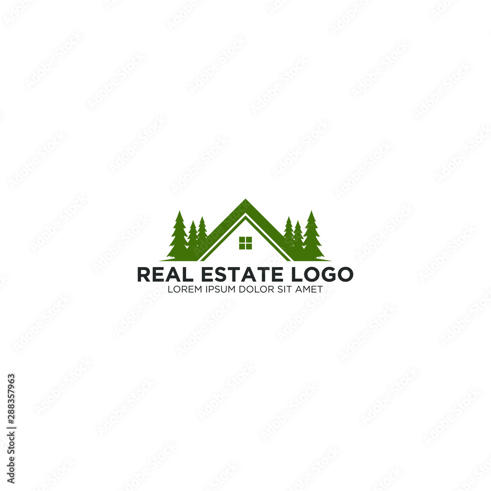 Fototapeta premium Real estate logo - modern and simple design