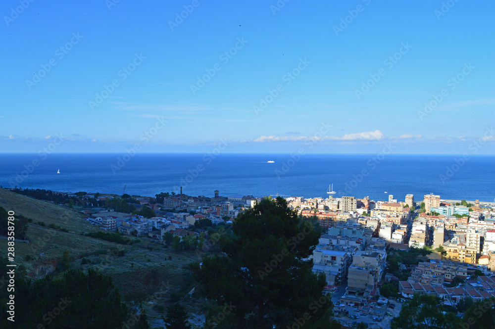 A part of Palermo from the Mount Pellegrino, Sicily, Italy, Europe A part of Palermo from the Mount Pellegrino, Sicily, Italy, Europe