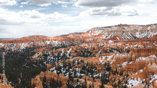 Bryce Canyon covered with Snow