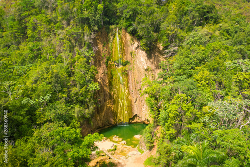 aerial view of El Limon waterfall