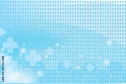 Geometry, positive and hexagon symbols Medical concept background