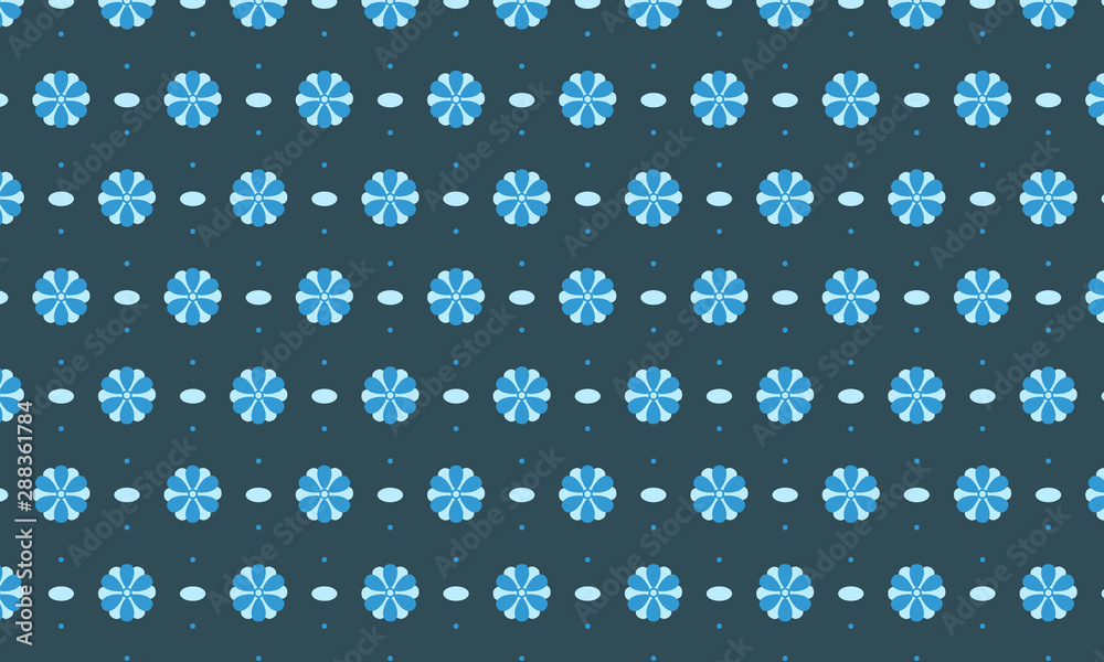 Light Blue Flower Pattern Background