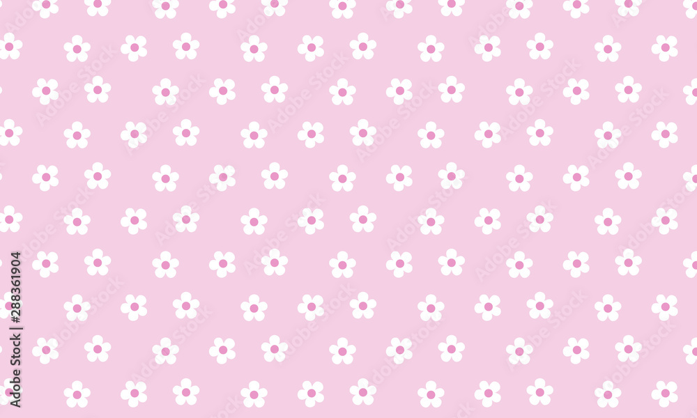 White Flower pattern Background