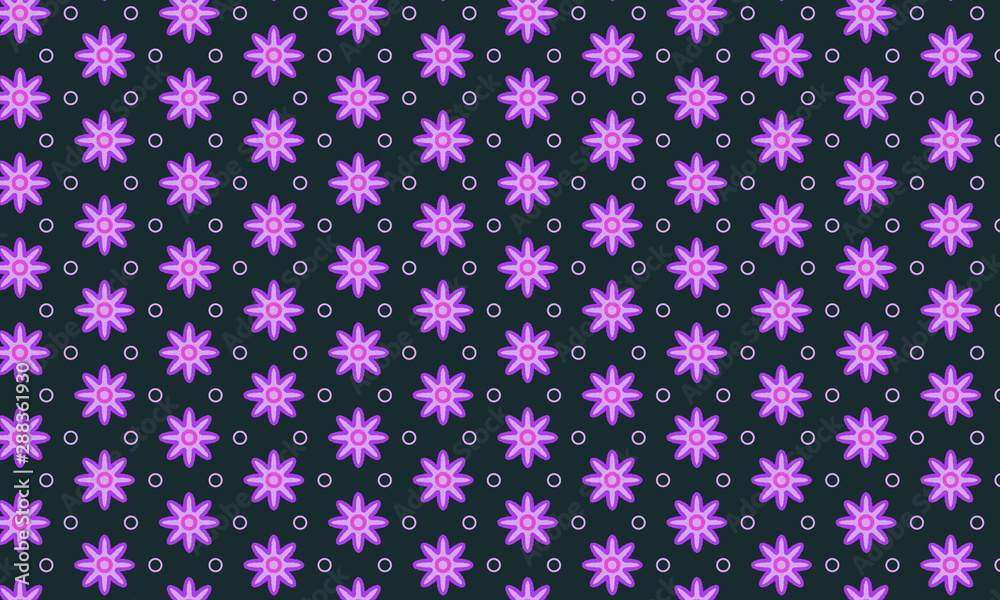 Pink Flower Pattern Background