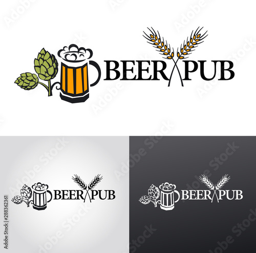 beer logo sign