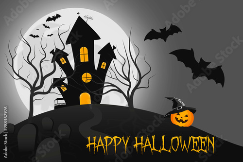 Obraz na płótnie Happy Halloween w salonie