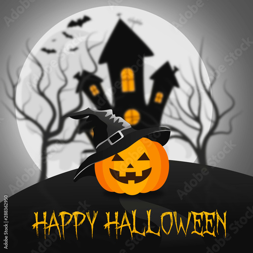 Obraz na płótnie Happy Halloween w salonie