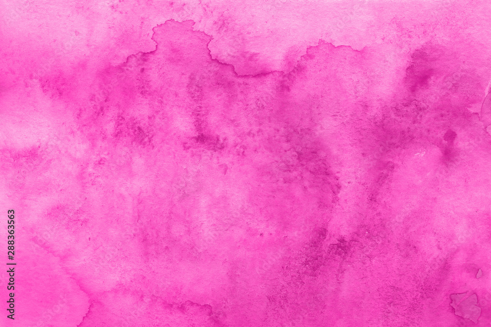 Pink watercolor winter paper textures on white background. Chaotic abstract organic design.	