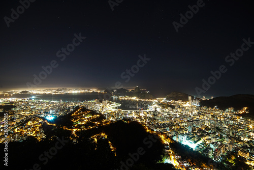 Night skyline in Rio de Janeiro, Brazil