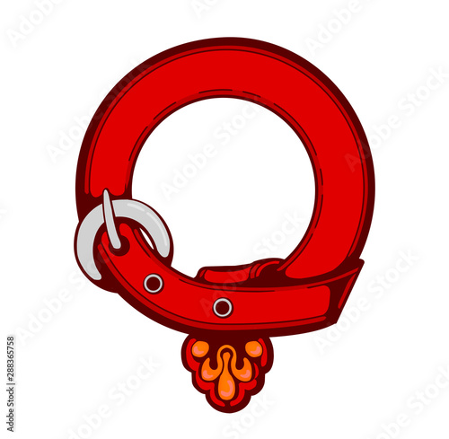 vintage circle belt illustration ( blank / design space ) 