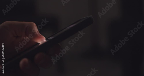 Wallpaper Mural Man on Phone Texting, Social Media, Typing, Scrolling Cell Phone Smartphone Torontodigital.ca