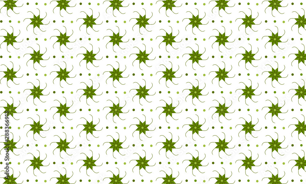 Floral Pattern On White Background Floral Pattern On White Background