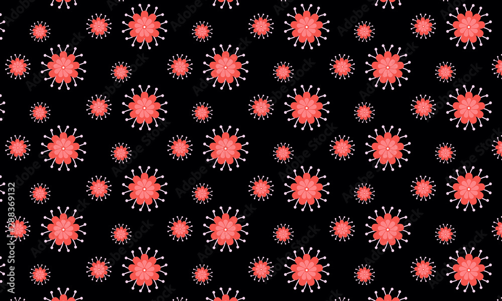 Black Background Red Dahlia Flower Background Black Background Red Dahlia Flower Background