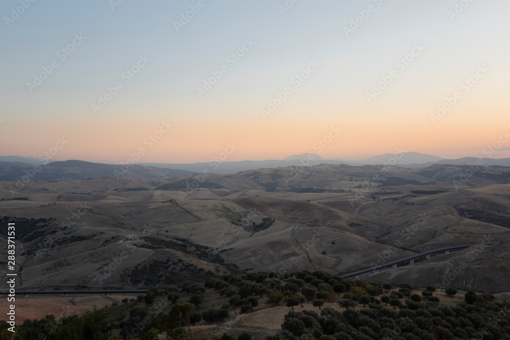 Obraz premium Landscape of Basilicata region in Italy
