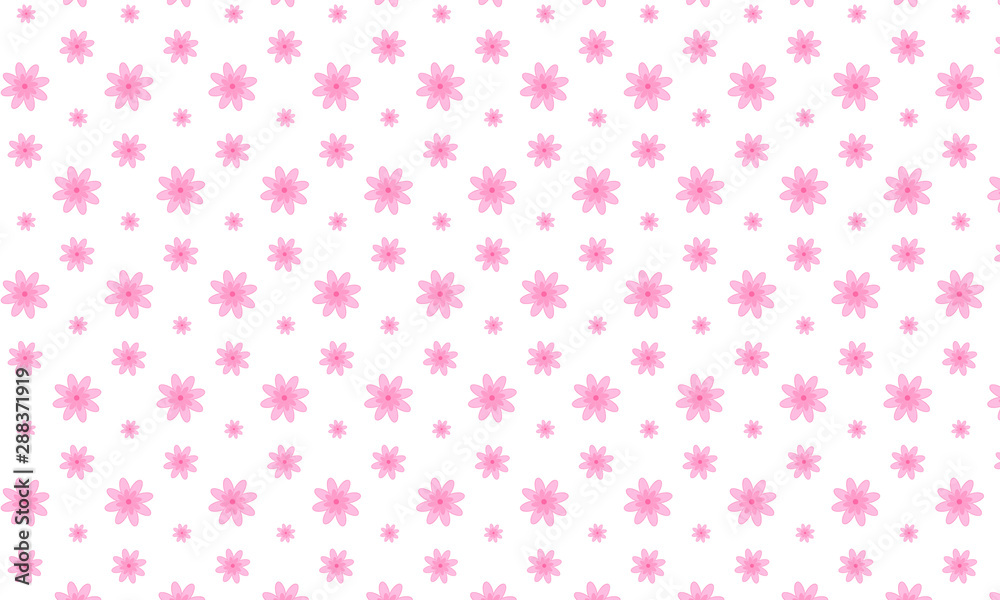 Pink Lobelia Flower Pattern Background