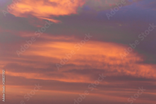 Wallpaper Mural Colorful dramatic sky at sunset with pasted clouds Torontodigital.ca