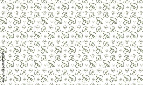 Clean Viridian Mushroom Pattern Background © VectoPro