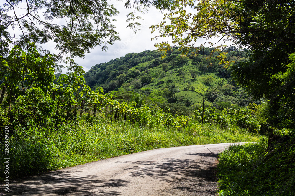 Naklejka premium Country side of Costa Rica, Guanacaste Province, Las Juntas de Abangares