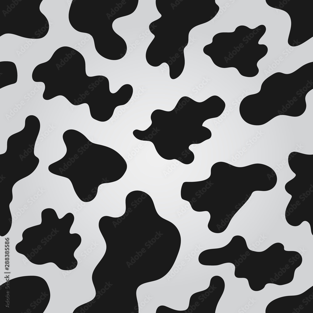Vector seamless pattern with spots of cow Vector seamless pattern with spots of cow