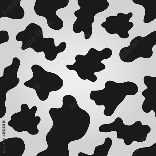 Vector seamless pattern with spots of cow