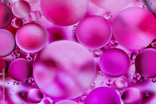 oil bubbles pink colour macro background