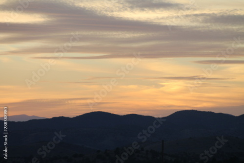 Golden Sunset in the Western U.S.