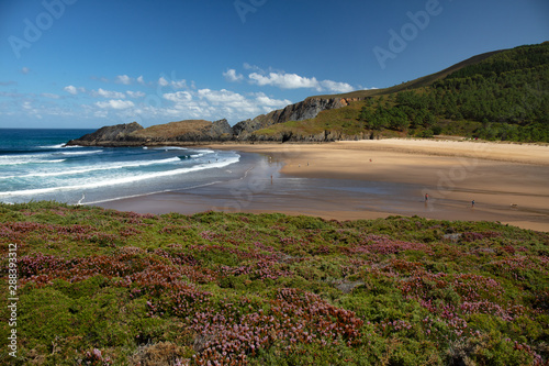 Esteiro beach in Ortigueira, Galicia, Spain. photo