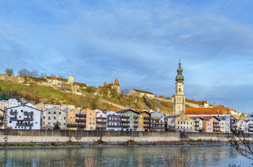 Obraz premium View of Burghausen, Germany