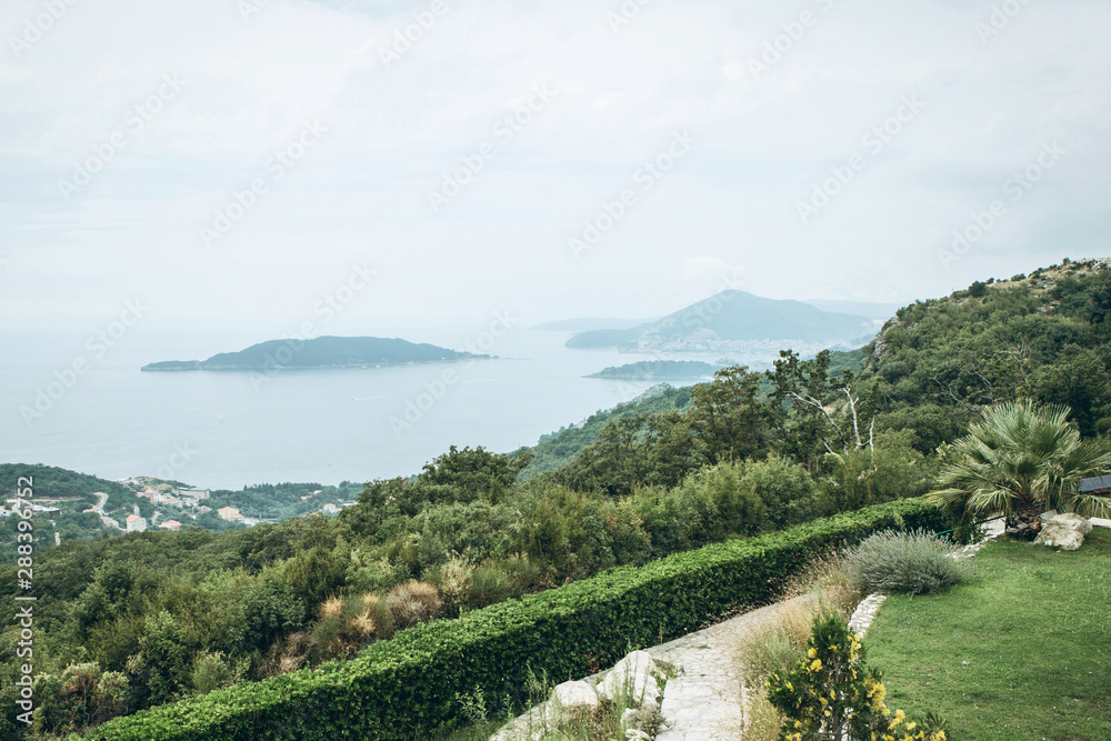 Beautiful view of the natural landscape in Montenegro. - obrazy, fototapety, plakaty 