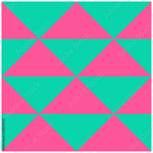 Barn quilt pattern, Patchwork design, Abstract geometric tiled trail Vector illustration
