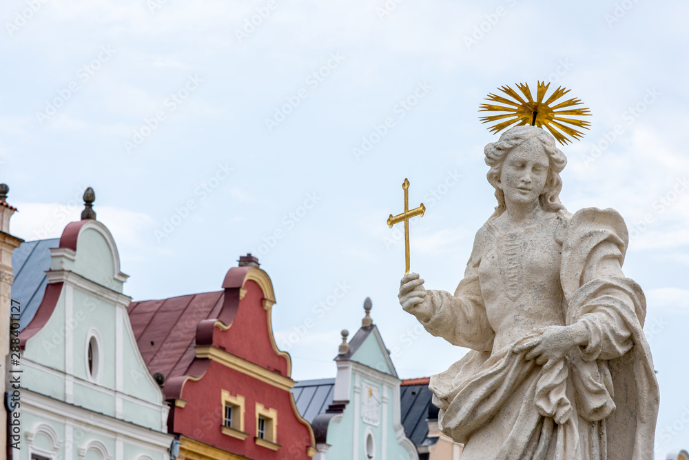 Telc square, UNESCO heritage town