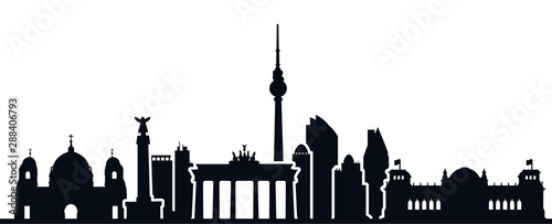 Berlin city silhouette - for stock