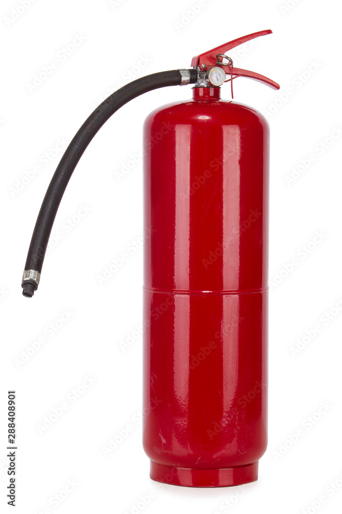 Fire extinguisher on a white background