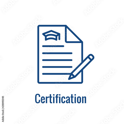 Student Education Icon with imagery depicting the education process and payment