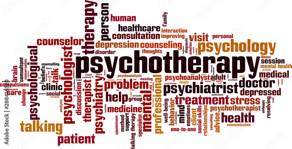 Psychotherapy word cloud Psychotherapy word cloud