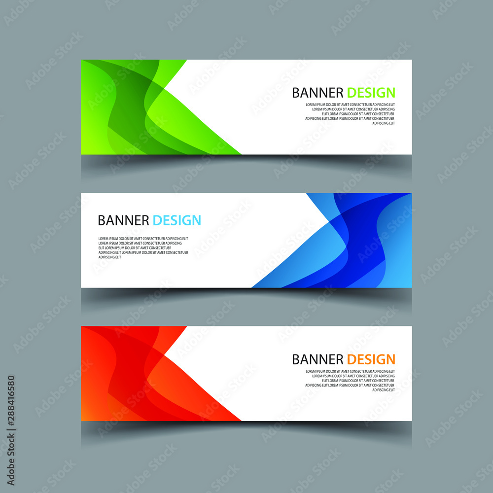 Fototapeta premium Vector Abstract design banner web template