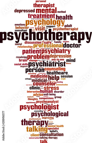 Psychotherapy word cloud