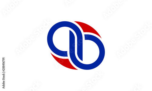AB logo for your business, A B Logo. AB Letter Design Vector with Blue Red Color. initial letter ab linked round shape, AB Letter Logo Design with Creative Modern Trendy Typography
