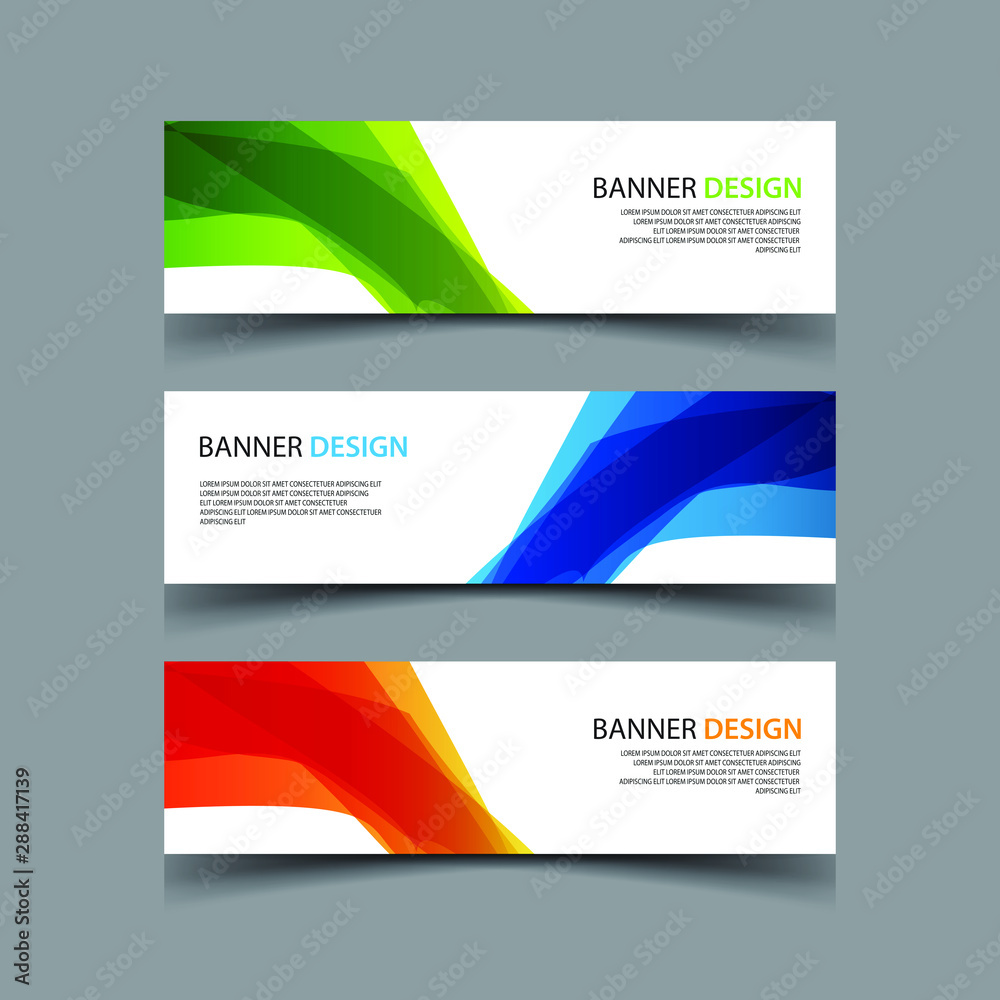 Fototapeta premium Vector Abstract design banner web template