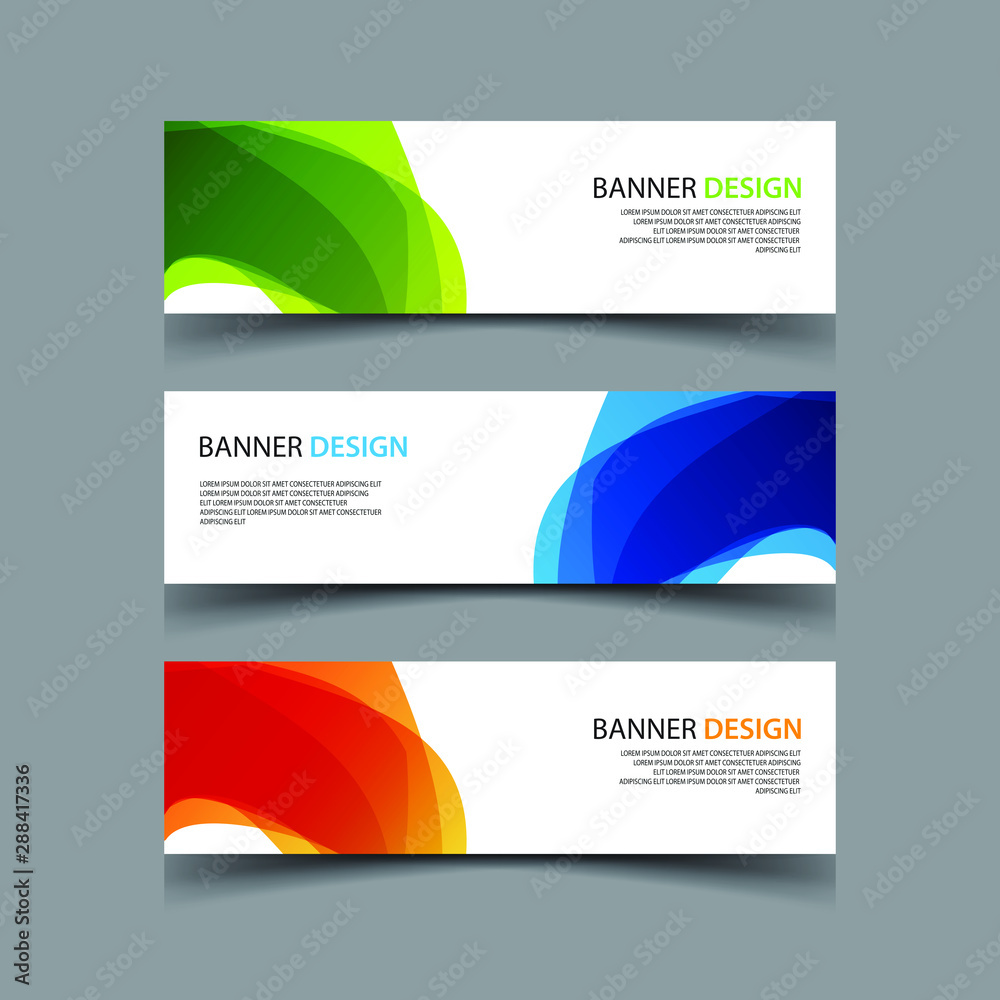 Fototapeta premium Vector Abstract design banner web template