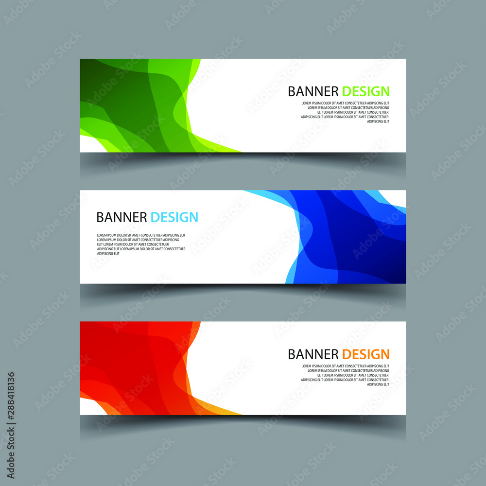 Fototapeta premium Vector Abstract design banner web template