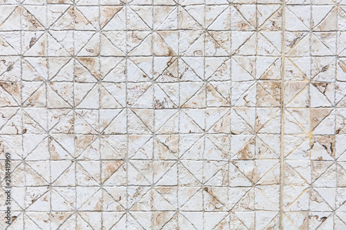 triangular white-beige mosaic  background  texture