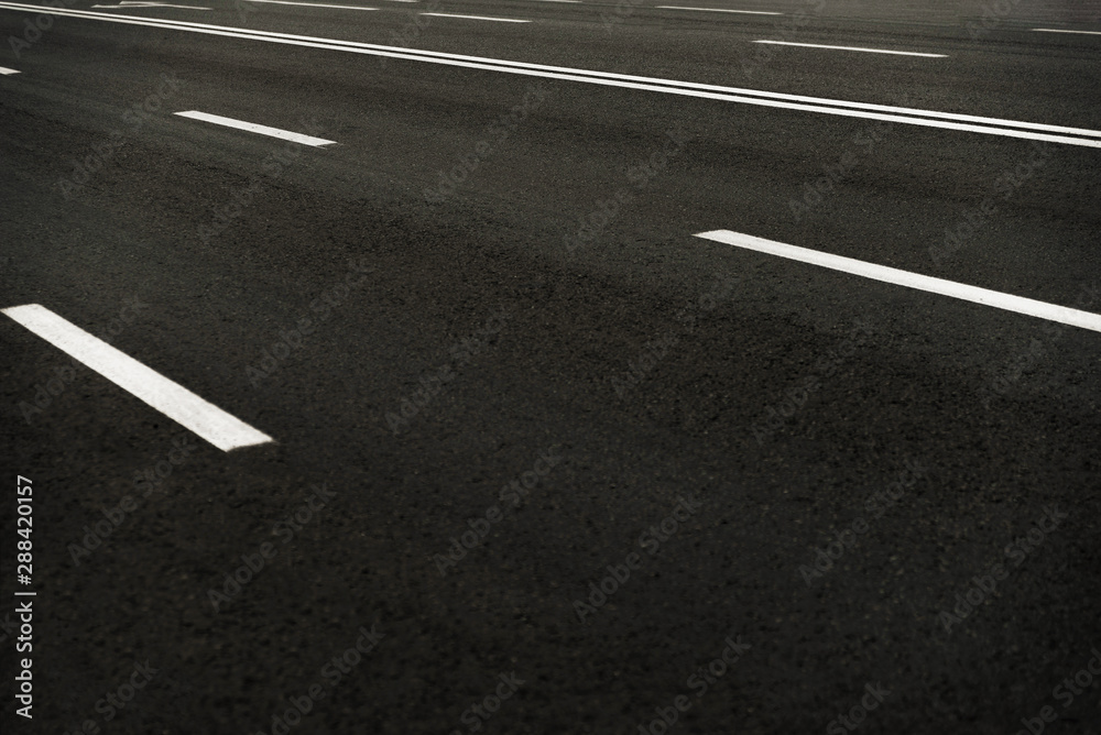 Close up  of road marks, concept photo street line